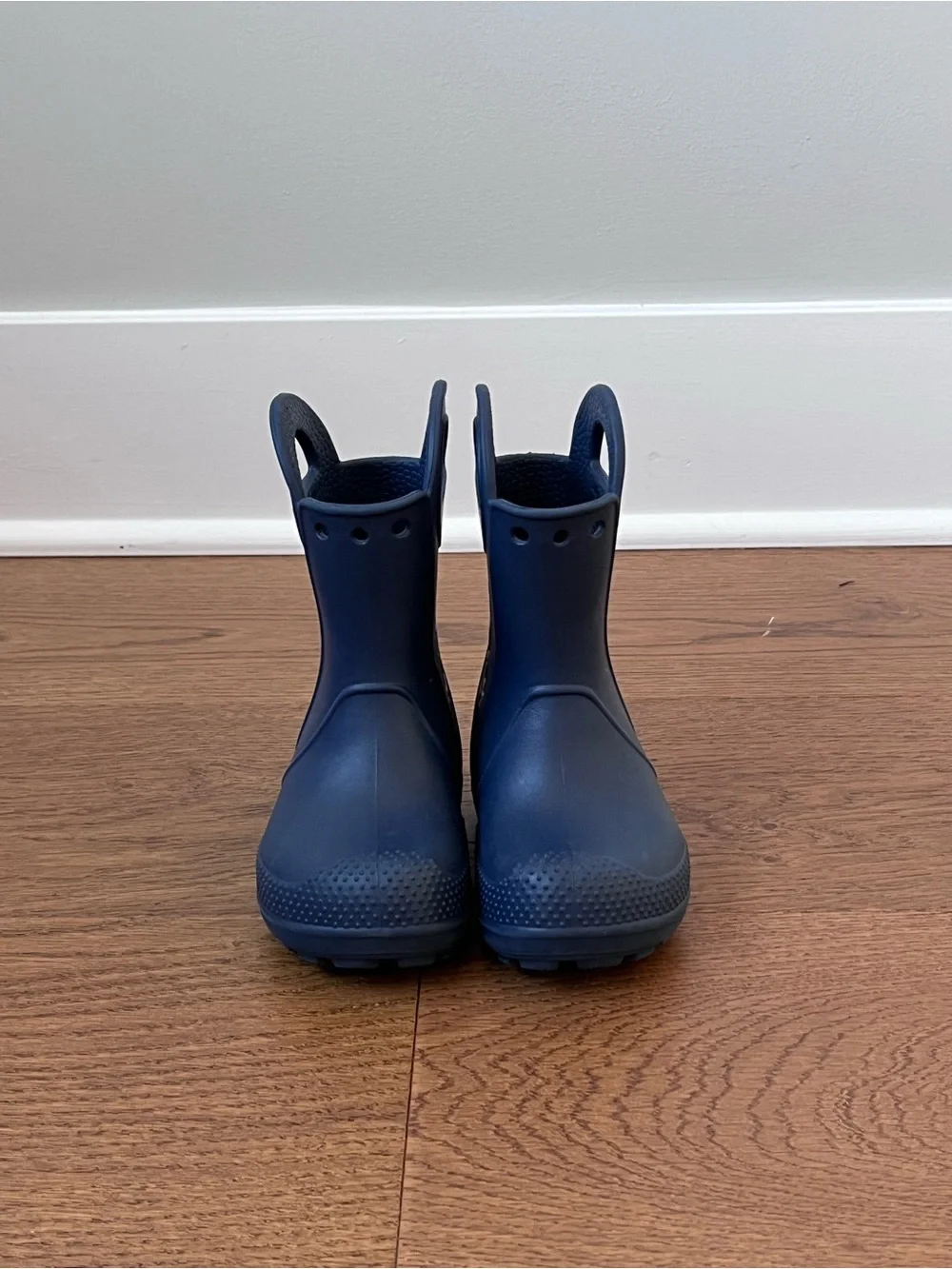 Crocs Kids Handle It Waterproof Lightweight Comfy Rain Boots Size C8 Navy Blue